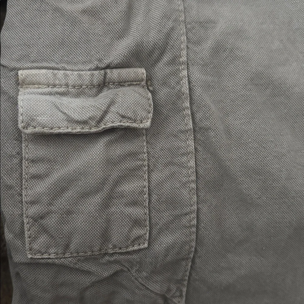 Zara Tan Cargo Pants Utility Pants Linen Lyocel Cotton Blend Women’s Size 0